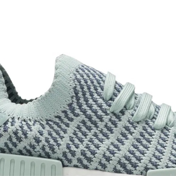 adidas Aqua Knit Sneakers Teal Blue Womens Size 8 - Picture 16 of 16